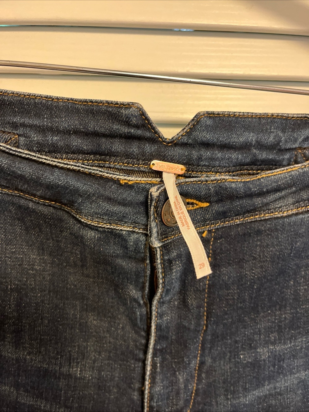 Free People Dark Indigo Wide-Leg Jeans - Picture 3 of 12